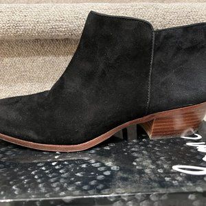 Sam Edelman Black Suede Booties